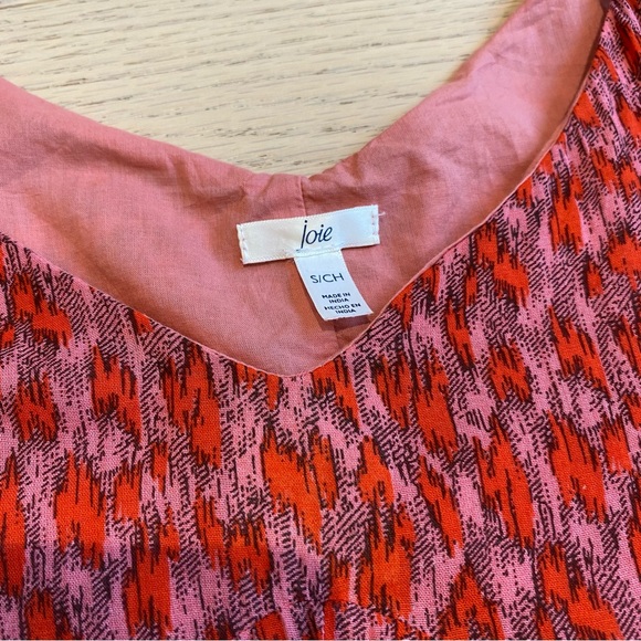 JOIE Tea Rose Maxi Midi Sundress, Tiered, Coral Dress, Cotton, Women’s US S - Picture 8 of 11